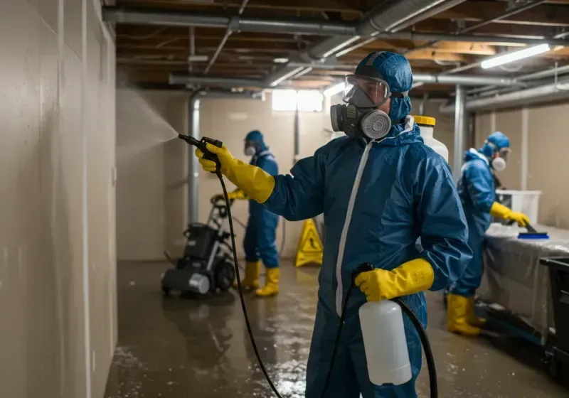 Basement Sanitization and Antimicrobial Treatment process in Canyonville, OR